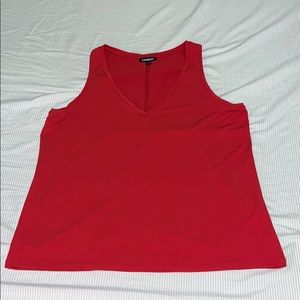 Red express tank top